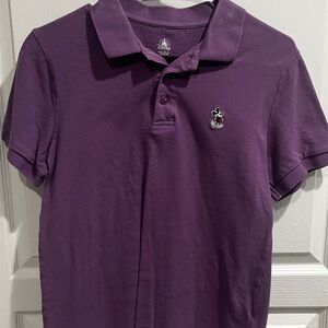 Disney Purple Kids Polo Shirt with Mickey Embroidery